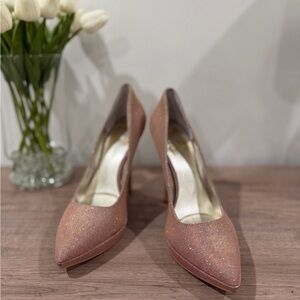 Nine West Pink Love Fury Elegant Heels
Pink and Gold Glitter Heels